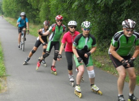 Fläming-Ausfahrt 2014: Skatergruppe