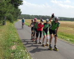 Fläming-Ausfahrt 2014: Skatergruppe