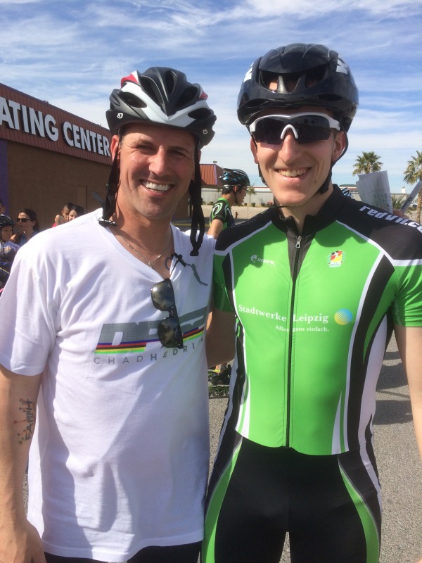 Cornelius mit Chad Hedrick